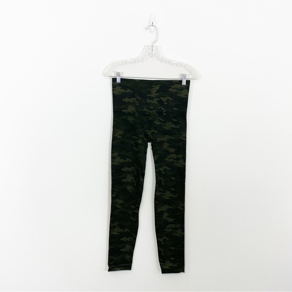 Spanx Large Green Camo Look‎ At Me Now Seamless Leggings Pull On - Picture 2 of 10